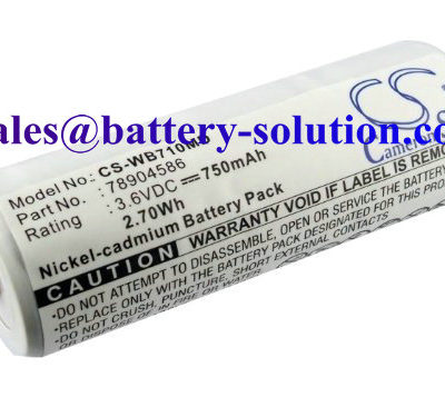 Welch-Allyn 11720, 11730, 18100, 20000, 21700, 71000, 71003, 71010, 71015, 71020, 71022, 71050, 71051, 71054, 71055, 71110, 71150, 71610, 71670, 72200, 72207, 74710, 97210, 78904586 battery