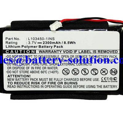 Intermec 600, 601, 602, 603, 600 Pen, 601 Pen, 602 Pen, 603 Pen, L103450-1INS, 317-221-001, 102-578-004 barcode Lipo replacement battery